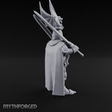 Twin Blades Crossed Human Knight Miniature for Dungeons and Dragons, Pathfinder or other TTRPGs