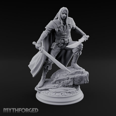 Twin Blades Crossing Human Assassin — 32mm