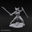 Twin Blades Crossing Human Warrior Miniature for Dungeons and Dragons, Pathfinder or other TTRPGs