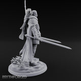 Twin Blades Lowered Elf Ranger Miniature for Dungeons and Dragons, Pathfinder or other TTRPGs