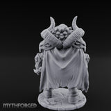Twin Blades Lowered Striding Human Warlord Miniature for Dungeons and Dragons, Pathfinder or other TTRPGs