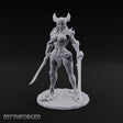 Twin Blades Ready Human Warrior Miniature for Dungeons and Dragons, Pathfinder or other TTRPGs