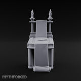 Twin-Candled Scroll-Draped Temple Lectern Desk gallery 2