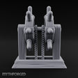Twin-Spooled Bolt-Clamped Ship Helm Miniature for Dungeons and Dragons, Pathfinder or other TTRPGs