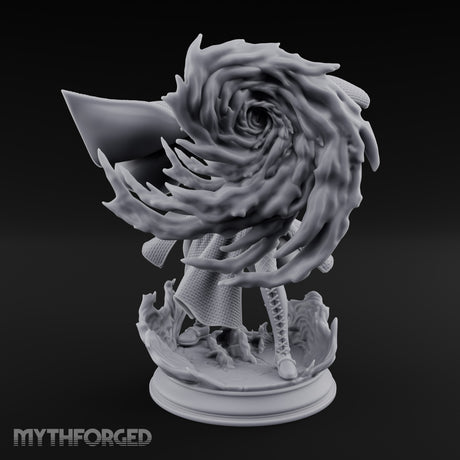 Whirlwind Conjuring Human Witch Miniature for Dungeons and Dragons, Pathfinder or other TTRPGs