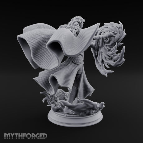 Whirlwind Conjuring Human Witch Miniature for Dungeons and Dragons, Pathfinder or other TTRPGs