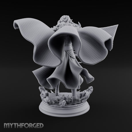 Whirlwind Conjuring Human Witch Miniature for Dungeons and Dragons, Pathfinder or other TTRPGs