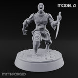 Dead Set Against Rest Zombie Warband with Necromancer — A · Dagger + Bare Hands (Reaching) + Bare Hands (Lunging) · Mounted