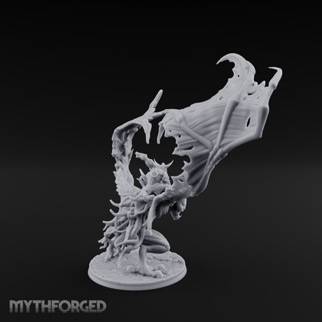 Wings Spread Wide Ghoul Bat Rider Miniature for Dungeons and Dragons, Pathfinder or other TTRPGs