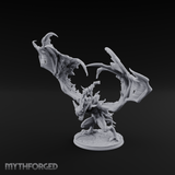 Wings Spread Wide Ghoul Bat Rider Miniature for Dungeons and Dragons, Pathfinder or other TTRPGs