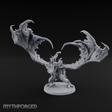 Wings Spread Wide Ghoul Bat Rider Miniature for Dungeons and Dragons, Pathfinder or other TTRPGs