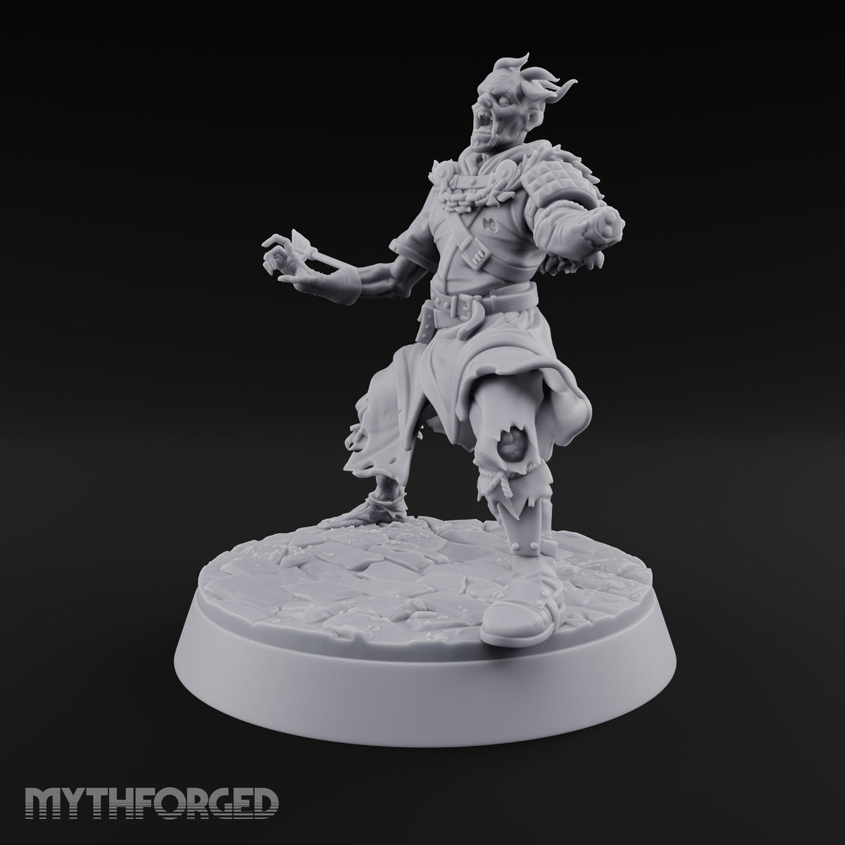 Dead Set Against Rest Zombie Warrior C — Bare Hands (Lunging)