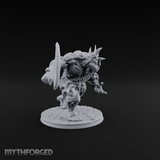 Axe Hefting Undead Troll Ghoul Brute Miniature for Dungeons and Dragons, Pathfinder or other TTRPGs
