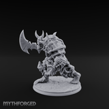 Axe Hefting Undead Troll Ghoul Brute Miniature for Dungeons and Dragons, Pathfinder or other TTRPGs
