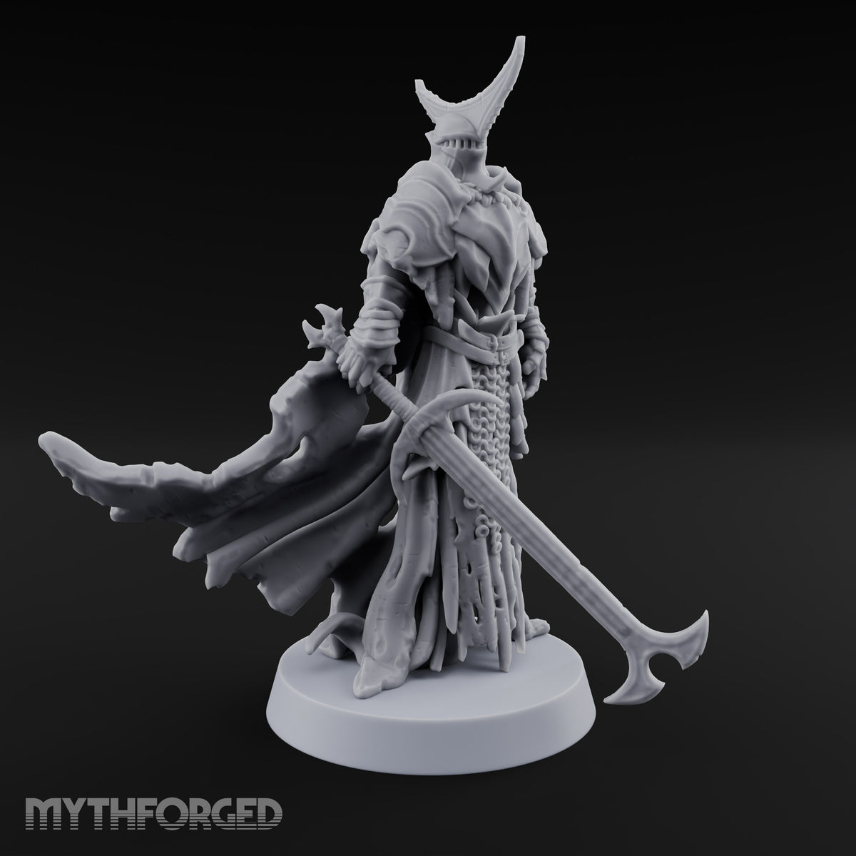 Crestfallen, Crescent-Crowned Death Knight Crusader — A