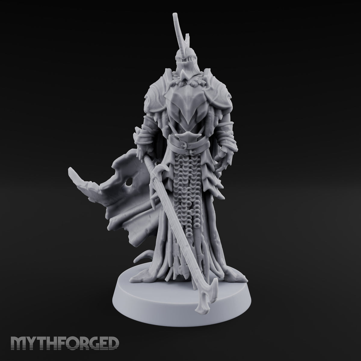 Crestfallen, Crescent-Crowned Death Knight Crusader — A