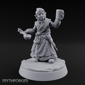 Juggling The Drinks Goblin Taverner Miniature for Dungeons and Dragons, Pathfinder or other TTRPGs