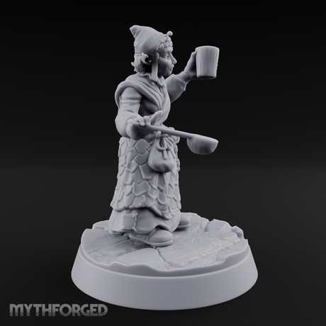 Juggling The Drinks Goblin Taverner Miniature for Dungeons and Dragons, Pathfinder or other TTRPGs