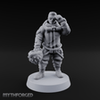Cool As Ice Human Pilot Miniature for Dungeons and Dragons, Pathfinder or other TTRPGs