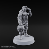 Cool As Ice Human Pilot Miniature for Dungeons and Dragons, Pathfinder or other TTRPGs