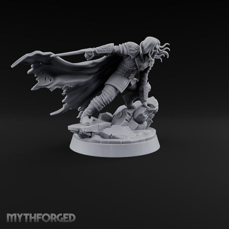 Closing In Vampire Slayer Miniature for Dungeons and Dragons, Pathfinder or other TTRPGs
