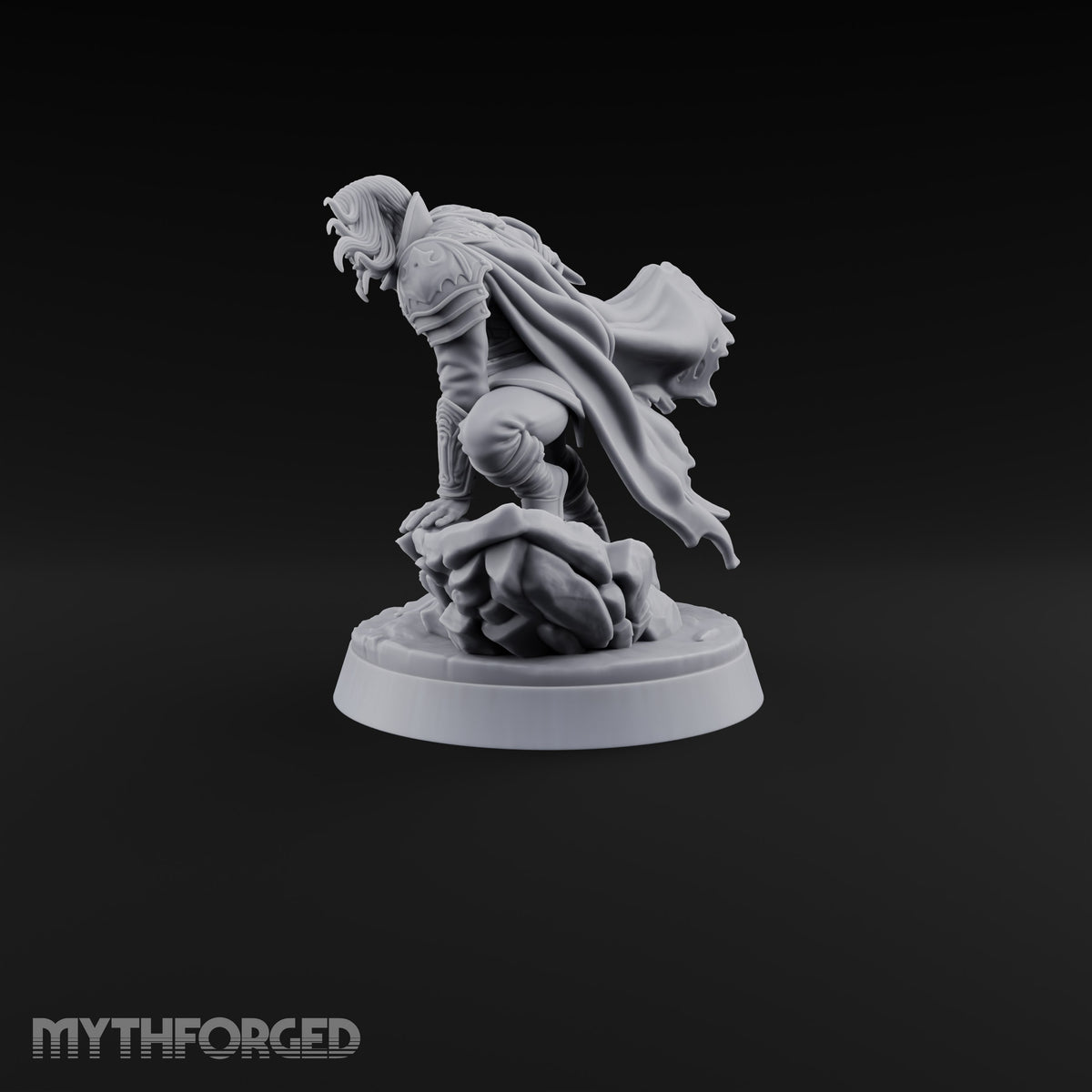 Closing In Vampire Slayer Miniature for Dungeons and Dragons, Pathfinder or other TTRPGs