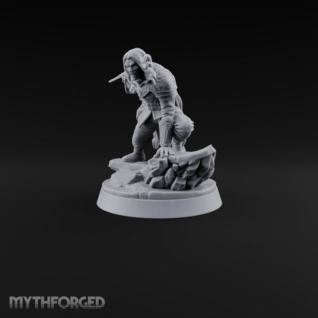 Closing In Vampire Slayer Miniature for Dungeons and Dragons, Pathfinder or other TTRPGs