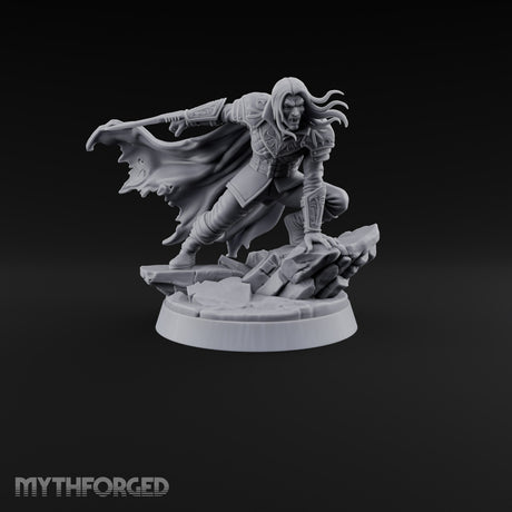 Closing In Vampire Slayer Miniature for Dungeons and Dragons, Pathfinder or other TTRPGs