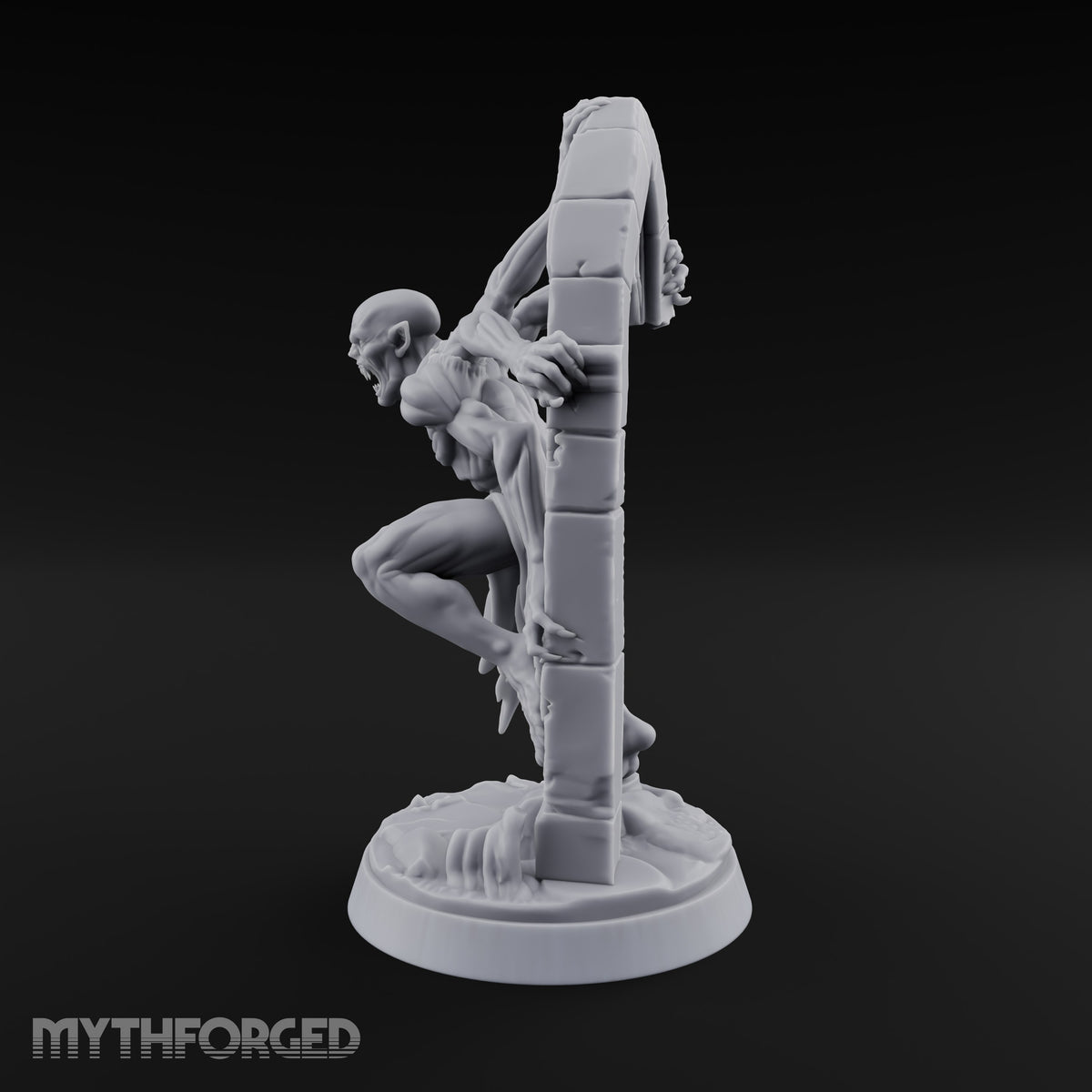 Clinging to the Arch Vampire Spawn Miniature for Dungeons and Dragons, Pathfinder or other TTRPGs