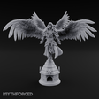 Surveying Angel Sentinel Miniature for Dungeons and Dragons, Pathfinder or other TTRPGs