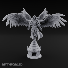 Surveying Angel Sentinel Miniature for Dungeons and Dragons, Pathfinder or other TTRPGs