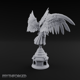 Surveying Angel Sentinel Miniature for Dungeons and Dragons, Pathfinder or other TTRPGs