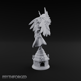 Surveying Angel Sentinel Miniature for Dungeons and Dragons, Pathfinder or other TTRPGs
