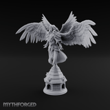 Surveying Angel Sentinel Miniature for Dungeons and Dragons, Pathfinder or other TTRPGs