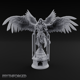 Surveying Angel Sentinel Miniature for Dungeons and Dragons, Pathfinder or other TTRPGs