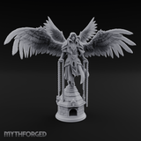 Surveying Angel Sentinel Miniature for Dungeons and Dragons, Pathfinder or other TTRPGs