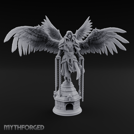 Surveying Angel Sentinel Miniature for Dungeons and Dragons, Pathfinder or other TTRPGs
