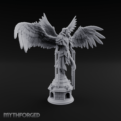 Surveying Angel Sentinel Miniature for Dungeons and Dragons, Pathfinder or other TTRPGs