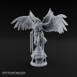 Surveying Angel Sentinel Miniature for Dungeons and Dragons, Pathfinder or other TTRPGs