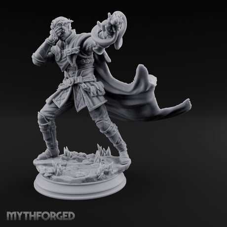 Blinded by the Light Elf Warlock Miniature for Dungeons and Dragons, Pathfinder or other TTRPGs