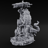 Junkyard Stomping Necrolinked Mech A Miniature for Dungeons and Dragons, Pathfinder or other TTRPGs