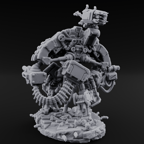 Junkyard Stomping Necrolinked Mech A Miniature for Dungeons and Dragons, Pathfinder or other TTRPGs