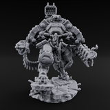 Junkyard Stomping Necrolinked Mechs Miniature for Dungeons and Dragons, Pathfinder or other TTRPGs