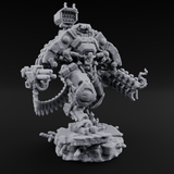 Junkyard Stomping Necrolinked Mech B Miniature for Dungeons and Dragons, Pathfinder or other TTRPGs