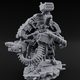 Junkyard Stomping Necrolinked Mech C Miniature for Dungeons and Dragons, Pathfinder or other TTRPGs