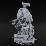 Junkyard Stomping Necrolinked Mech C Miniature for Dungeons and Dragons, Pathfinder or other TTRPGs