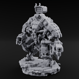 Junkyard Stomping Necrolinked Mech C Miniature for Dungeons and Dragons, Pathfinder or other TTRPGs