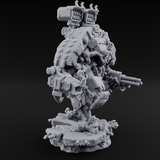 Junkyard Stomping Necrolinked Mech D Miniature for Dungeons and Dragons, Pathfinder or other TTRPGs