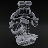 Junkyard Stomping Necrolinked Mech D Miniature for Dungeons and Dragons, Pathfinder or other TTRPGs