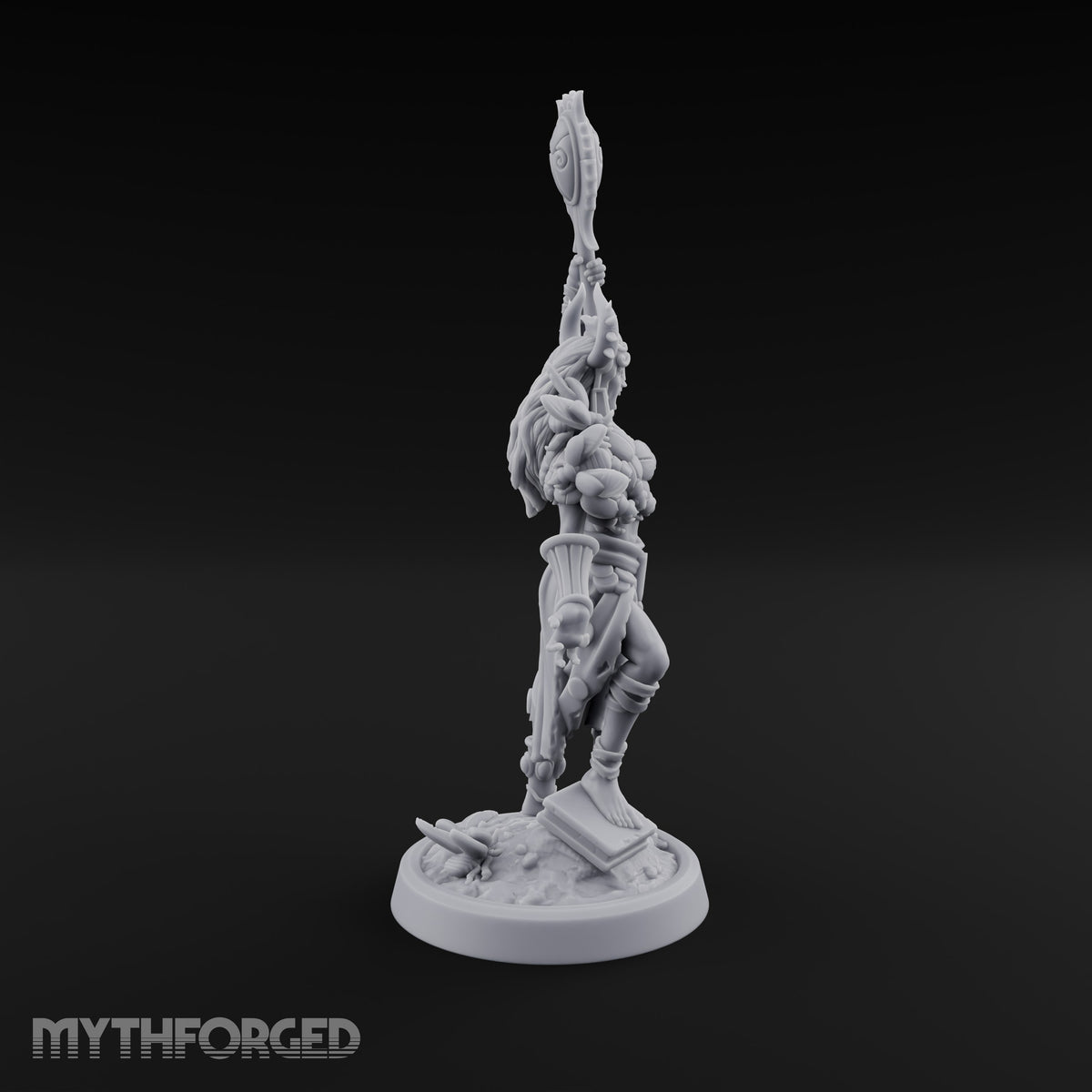 Weapons Raised Insect Worshipping Zealot A Miniature for Dungeons and Dragons, Pathfinder or other TTRPGs